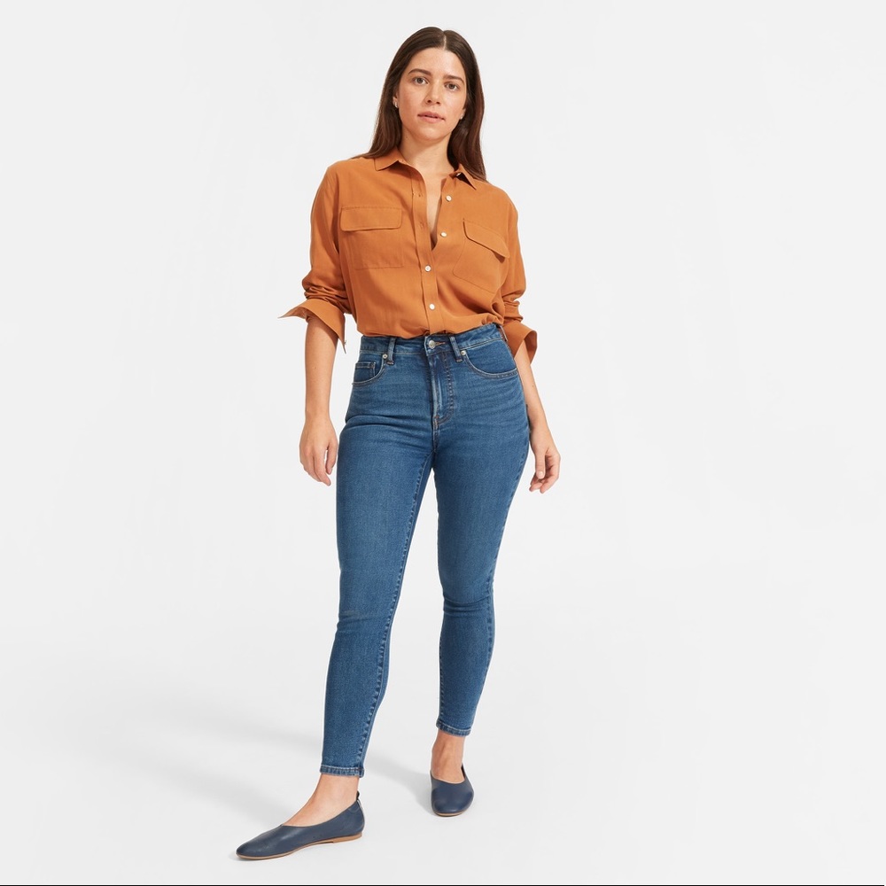 NWOT Everlane Curvy Stretch High Rise Skinny